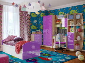 Детская комната Юниор-2 Фиолетовый металлик в Муравленко - muravlenko.magazinmebel.ru | фото
