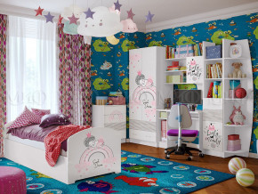 Детская комната Юниор-2 Принцесса 1 в Муравленко - muravlenko.magazinmebel.ru | фото - изображение 1