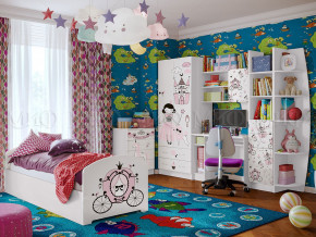 Детская комната Юниор-2 Принцесса в Муравленко - muravlenko.magazinmebel.ru | фото