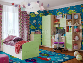 Детская комната Юниор-2 Салатовый в Муравленко - muravlenko.magazinmebel.ru | фото