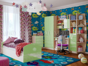 Детская комната Юниор-2 Салатовый металлик в Муравленко - muravlenko.magazinmebel.ru | фото