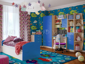 Детская комната Юниор-2 Синий в Муравленко - muravlenko.magazinmebel.ru | фото