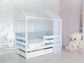Детская кровать Домик Эко с ящиками белый в Муравленко - muravlenko.magazinmebel.ru | фото - изображение 2