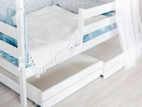 Детская кровать Домик Эко с ящиками белый в Муравленко - muravlenko.magazinmebel.ru | фото - изображение 3