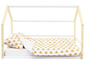 Детская кровать-домик Монтессори Svogen бежево-белый в Муравленко - muravlenko.magazinmebel.ru | фото - изображение 7