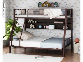 Двухъярусная кровать Гранада-1П 140 коричневый в Муравленко - muravlenko.magazinmebel.ru | фото