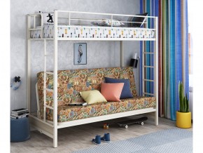 Двухъярусная кровать с диваном Мадлен Слоновая кость-марки в Муравленко - muravlenko.magazinmebel.ru | фото