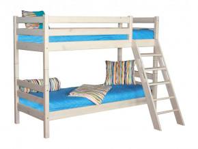 Двухъярусная кровать Соня вариант 10 с наклонной лестницей белая в Муравленко - muravlenko.magazinmebel.ru | фото - изображение 2