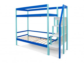 Двухъярусная кровать Svogen мятно-синий в Муравленко - muravlenko.magazinmebel.ru | фото - изображение 2