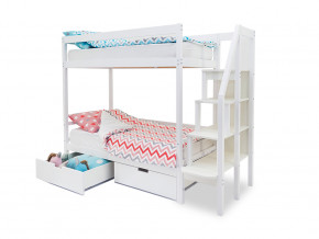 Двухъярусная кровать Svogen с ящиками белый в Муравленко - muravlenko.magazinmebel.ru | фото - изображение 2