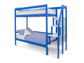 Двухъярусная кровать Svogen синий в Муравленко - muravlenko.magazinmebel.ru | фото - изображение 1