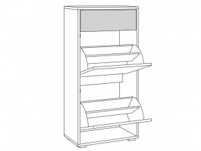 Комод для обуви 13.114 Куба в Муравленко - muravlenko.magazinmebel.ru | фото - изображение 2