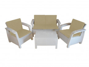 Комплект уличной мебели Yalta Premium Terrace Set белый в Муравленко - muravlenko.magazinmebel.ru | фото
