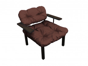 Кресло Дачное коричневая подушка в Муравленко - muravlenko.magazinmebel.ru | фото