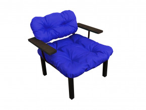 Кресло Дачное синяя подушка в Муравленко - muravlenko.magazinmebel.ru | фото