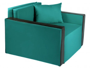 Кресло-кровать Милена с подлокотниками рогожка emerald в Муравленко - muravlenko.magazinmebel.ru | фото - изображение 1