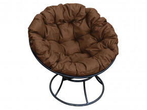 Кресло Папасан без ротанга коричневая подушка в Муравленко - muravlenko.magazinmebel.ru | фото
