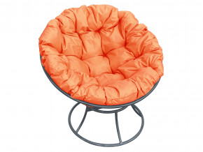 Кресло Папасан без ротанга оранжевая подушка в Муравленко - muravlenko.magazinmebel.ru | фото