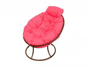 Кресло Папасан мини без ротанга розовая подушка в Муравленко - muravlenko.magazinmebel.ru | фото