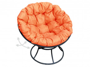 Кресло Папасан пружинка без ротанга оранжевая подушка в Муравленко - muravlenko.magazinmebel.ru | фото - изображение 1