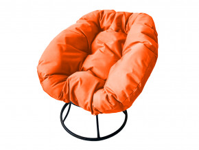 Кресло Пончик без ротанга оранжевая подушка в Муравленко - muravlenko.magazinmebel.ru | фото