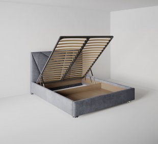 Кровать Геометрия 1.2 м с подъемным механизмом в Муравленко - muravlenko.magazinmebel.ru | фото - изображение 3