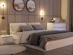 Кровать 1400 Челси Белый глянец в Муравленко - muravlenko.magazinmebel.ru | фото - изображение 2