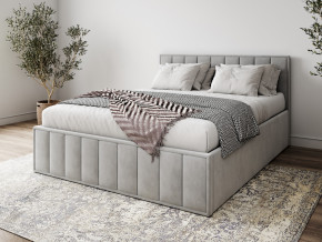 Кровать 1400 Лана серый велюр в Муравленко - muravlenko.magazinmebel.ru | фото
