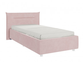 Кровать Альба 900 велюр нежно-розовый в Муравленко - muravlenko.magazinmebel.ru | фото