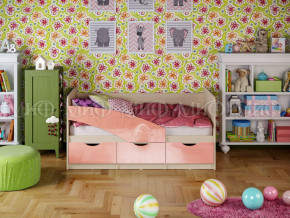 Кровать Бабочки 1600 Розовый металлик в Муравленко - muravlenko.magazinmebel.ru | фото