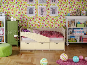 Кровать Бабочки 1600 Ваниль в Муравленко - muravlenko.magazinmebel.ru | фото