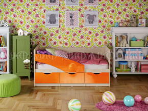 Кровать Бабочки 1800 Оранжевый металлик в Муравленко - muravlenko.magazinmebel.ru | фото - изображение 1