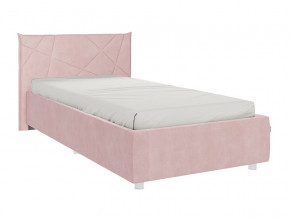 Кровать Бест 900 велюр нежно-розовый в Муравленко - muravlenko.magazinmebel.ru | фото - изображение 1