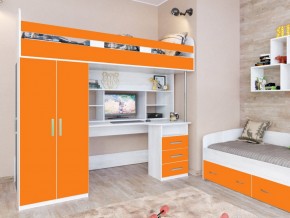 Кровать чердак Аракс винтерберг-оранжевый в Муравленко - muravlenko.magazinmebel.ru | фото - изображение 1