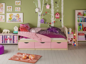 Кровать Дельфин 1600 Розовый металлик в Муравленко - muravlenko.magazinmebel.ru | фото