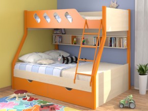Кровать Дельта 20.02 оранжевая в Муравленко - muravlenko.magazinmebel.ru | фото