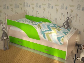 Кровать детская Максимка млечный дуб-лайм в Муравленко - muravlenko.magazinmebel.ru | фото - изображение 1