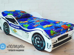 Кровать детская машина Полиции в Муравленко - muravlenko.magazinmebel.ru | фото
