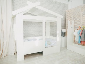Кровать детская Теремок без ящика белая в Муравленко - muravlenko.magazinmebel.ru | фото - изображение 1