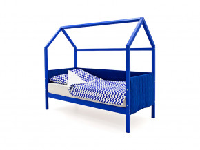 Кровать-домик мягкий Svogen синий в Муравленко - muravlenko.magazinmebel.ru | фото