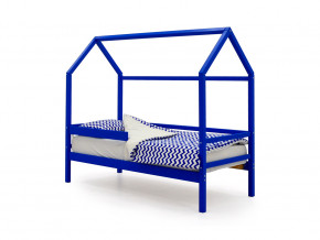Кровать-домик Svogen с бортиком синий в Муравленко - muravlenko.magazinmebel.ru | фото