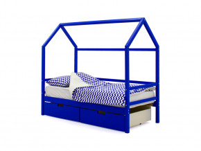 Кровать-домик Svogen с ящиками синий в Муравленко - muravlenko.magazinmebel.ru | фото