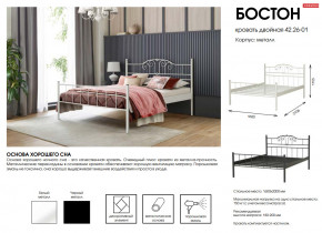 Кровать двойная 42.26-01 Бостон в Муравленко - muravlenko.magazinmebel.ru | фото - изображение 2