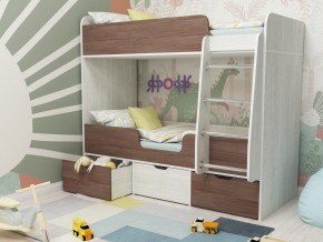 Кровать двухъярусная Малыш двойняшка винтерберг-бодега в Муравленко - muravlenko.magazinmebel.ru | фото - изображение 1