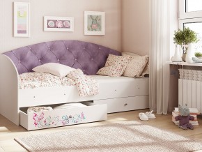 Кровать Эльза Белый-фиолетовый в Муравленко - muravlenko.magazinmebel.ru | фото - изображение 1