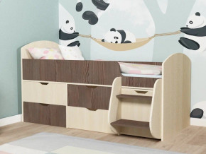 Кровать Малыш-7 Дуб-Бодега в Муравленко - muravlenko.magazinmebel.ru | фото