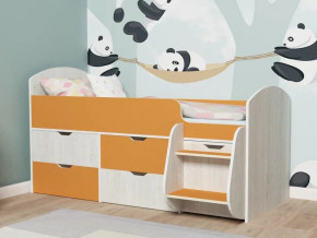 Кровать Малыш-7 Винтербер-Оранжевый в Муравленко - muravlenko.magazinmebel.ru | фото
