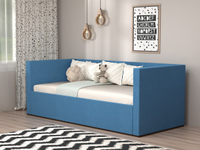 Кровать мягкая с подъёмным механизмом арт. 030 синий в Муравленко - muravlenko.magazinmebel.ru | фото - изображение 1