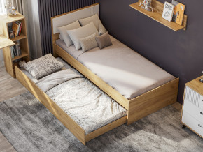 Кровать одинарная Милан выкатная с настилом в Муравленко - muravlenko.magazinmebel.ru | фото
