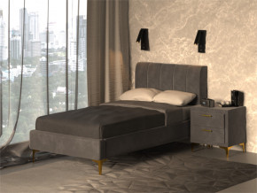 Кровать Рошаль 900 серый в Муравленко - muravlenko.magazinmebel.ru | фото - изображение 2
